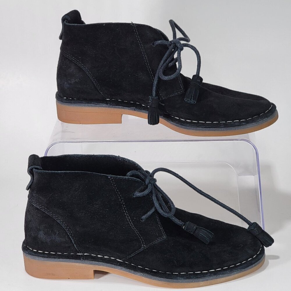 Hush Puppies Cyra Catelyn Chukka Boots Size 6.5 Womens Black Low Bootie Urban